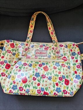 Cath Kidston Yellow Floral Print Tote Bag